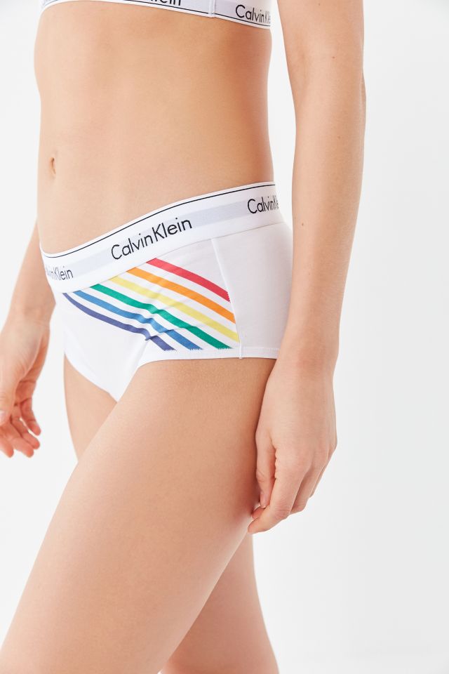Calvin Klein Modern Cotton Rainbow Stripe Boyshort #3