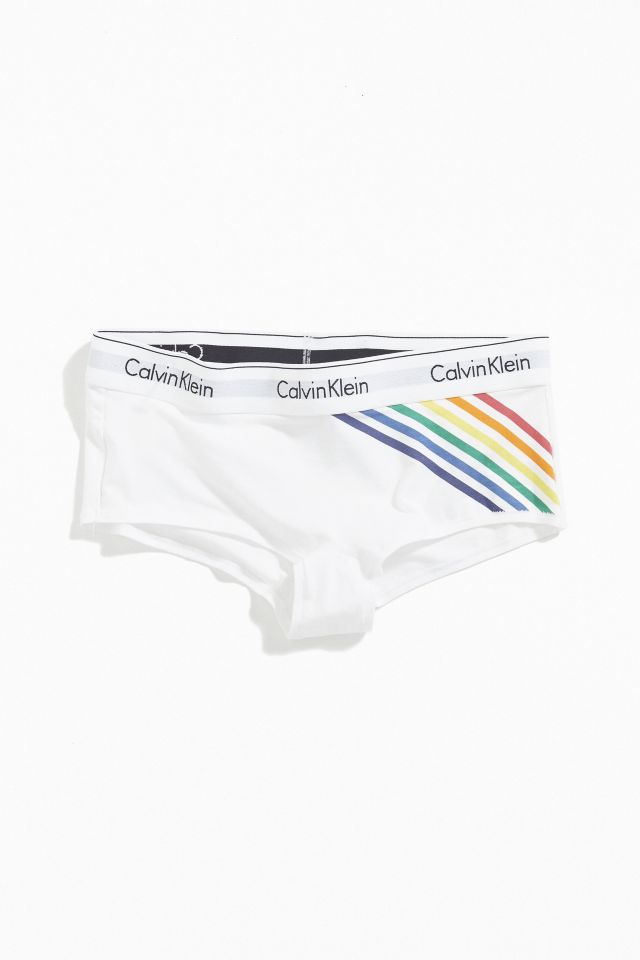 Calvin Klein Modern Cotton Rainbow Stripe Boyshort