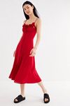 c meo collective perfect part midi dress C/MEO COLLECTIVE Clasped midi dress Red Size Large Side Slit