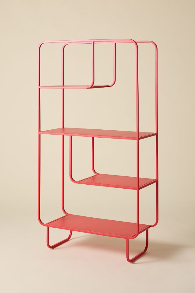 Alana Powder-Coated Metal Bookshelf - '60s Inspired