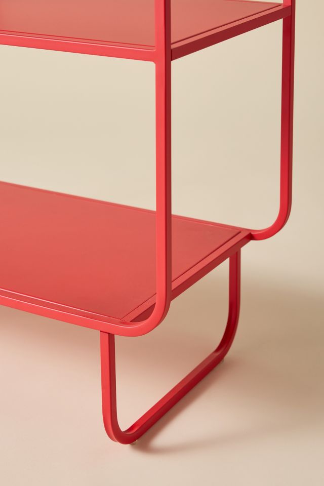 Alana Powder-Coated Metal Bookshelf - '60s Inspired