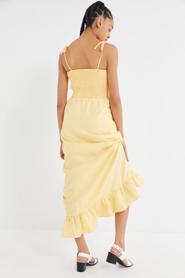 Lucca Couture Kimberly Smocked Tie-Shoulder Maxi Dress #2