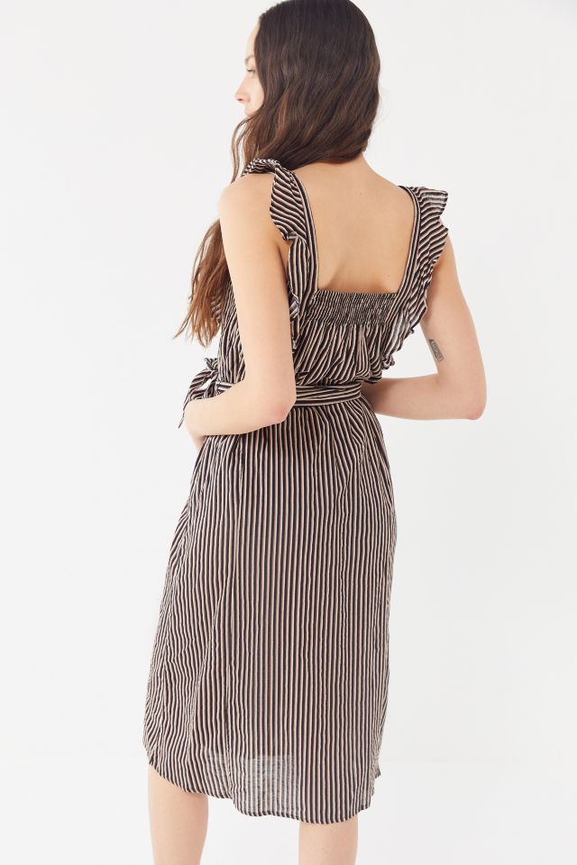 Lucca Couture Kalani Ruffle Square-Neck Midi Dress #3