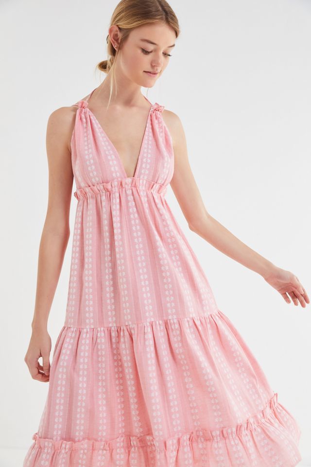 Cleobella Oliver Ruffle Empire Waist Midi Dress | Urban Outfitters