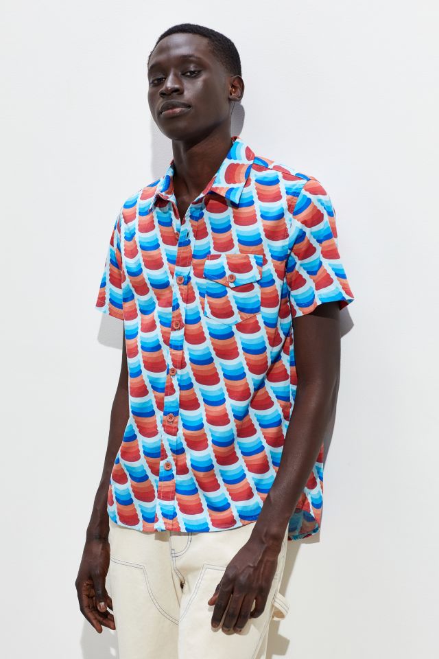 Mokuyobi Short Sleeve Button-Down Shirt | Urban Outfitters