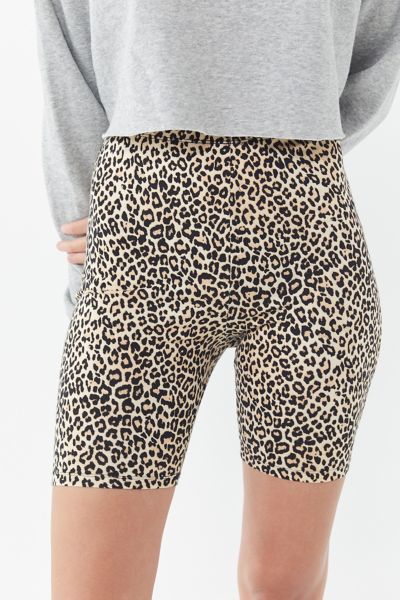 animal print bike shorts