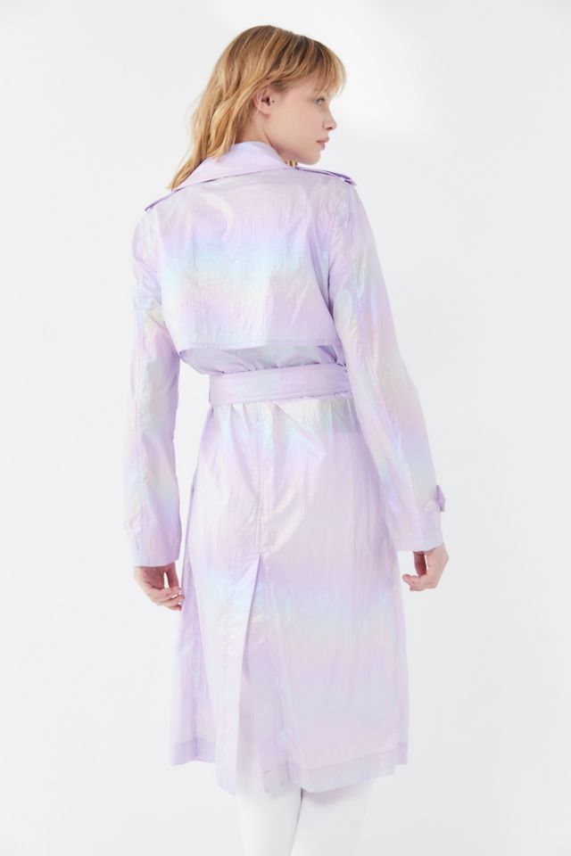 Avec Les Filles Iridescent Trench Coat #2
