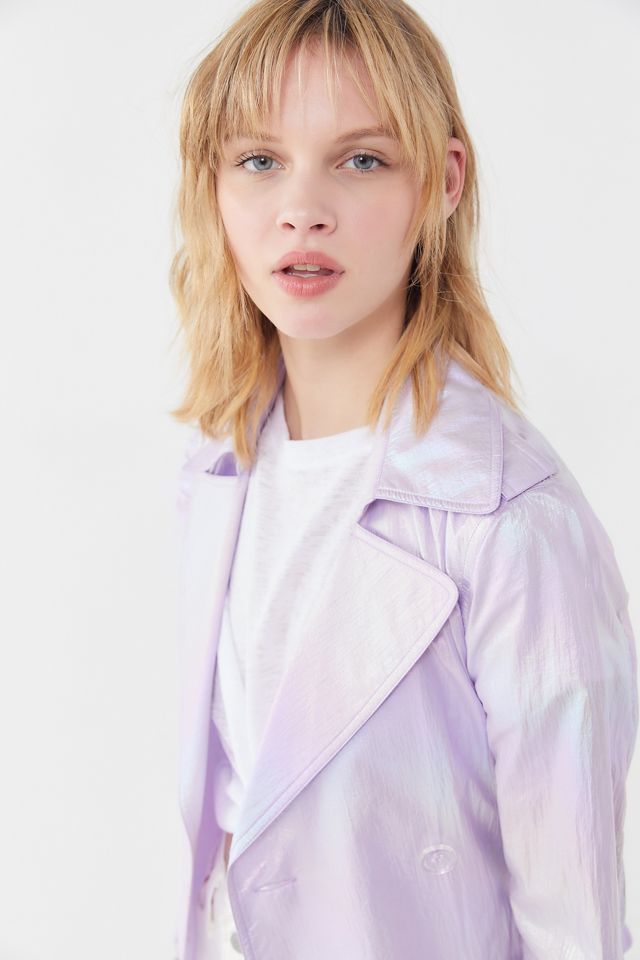 Avec Les Filles Iridescent Trench Coat #3