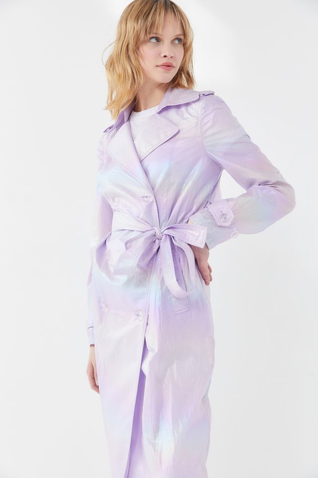 Avec Les Filles Iridescent Trench Coat #4