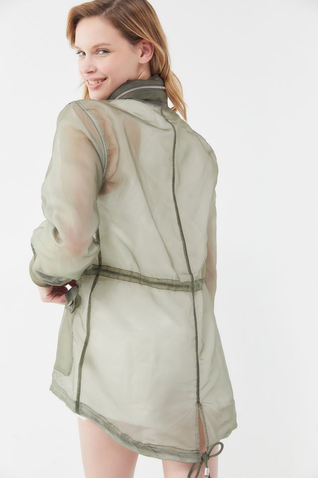 Avec Les Filles Organza Hooded Parka Jacket #3