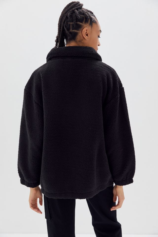 Veste en peluche avec fermeture à glissière sur le devant Diana FILA exclusive à UO #2