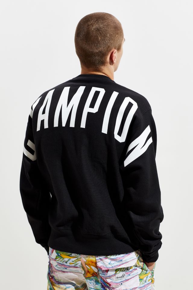 Reverse Weave Oversized Crewneck Sweatshirt, C Logo