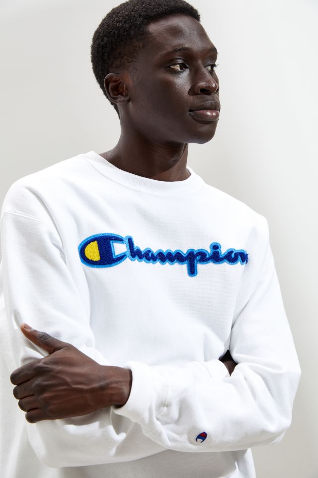 Champion chenille logo outlet crew