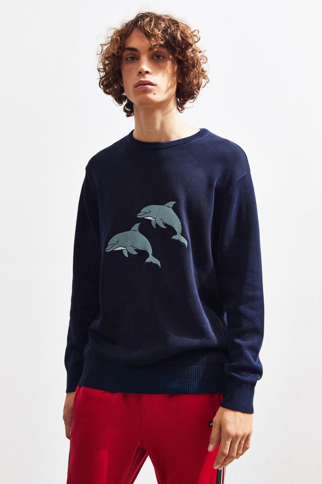 Barney Cools Dolphin Crew-Neck Sweater | Urban Outfitters