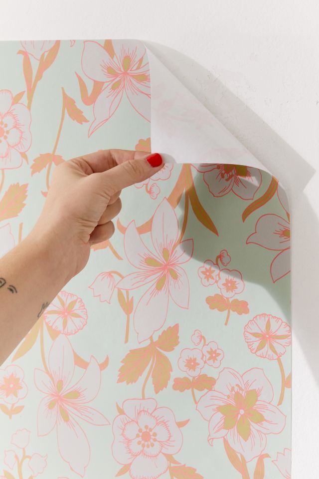 Pastel Floral Removable Wallpaper #2