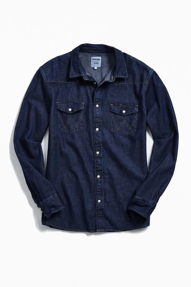 Wrangler icons best sale denim shirt