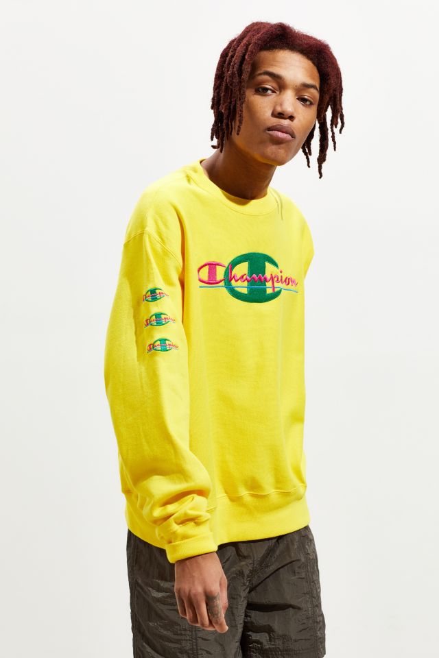 Champion pop colors store crewneck sweatshirt