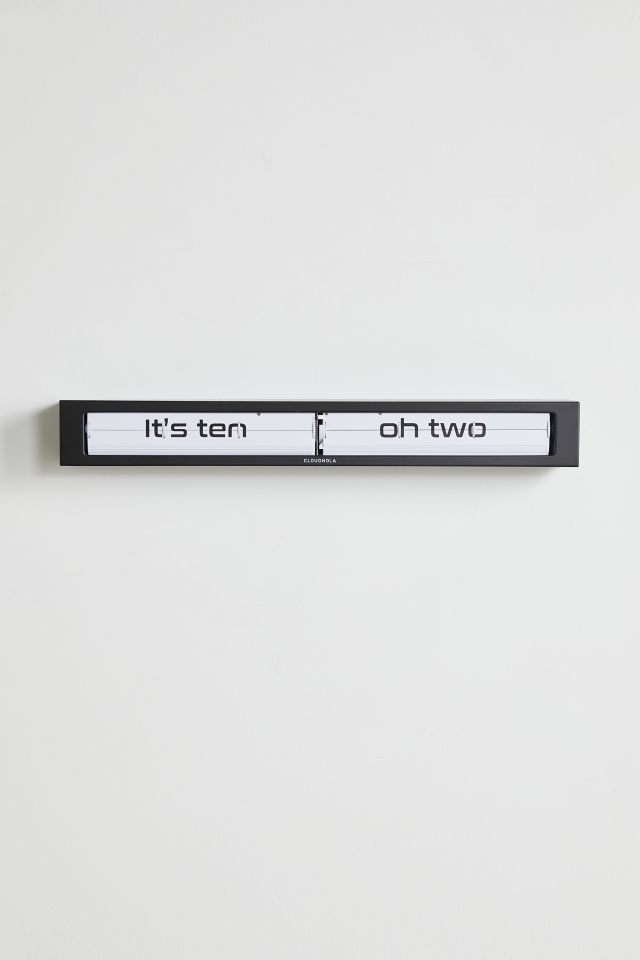 Cloudnola Textime Bamboo Wall Clock - Modern Retro Design