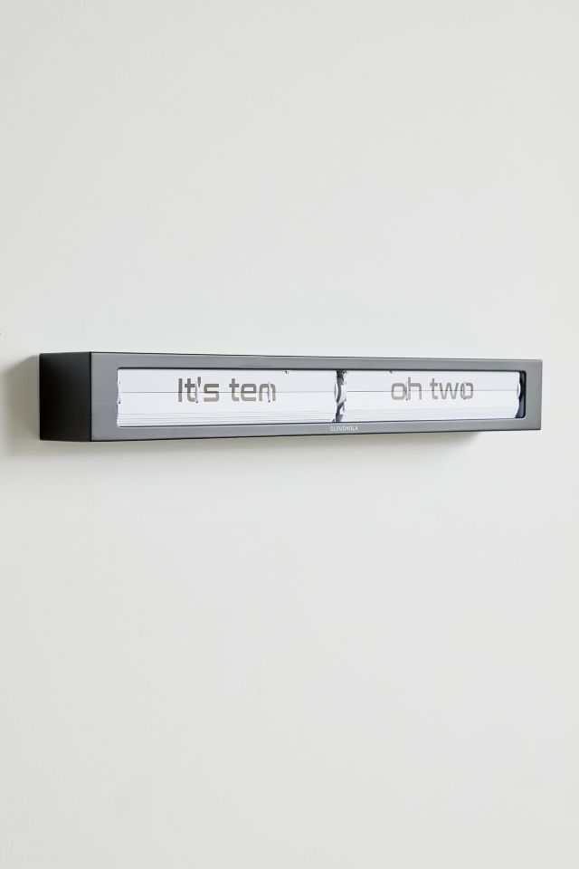 Cloudnola Textime Bamboo Wall Clock - Modern Retro Design