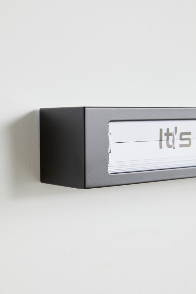 Cloudnola Textime Bamboo Wall Clock - Modern Retro Design