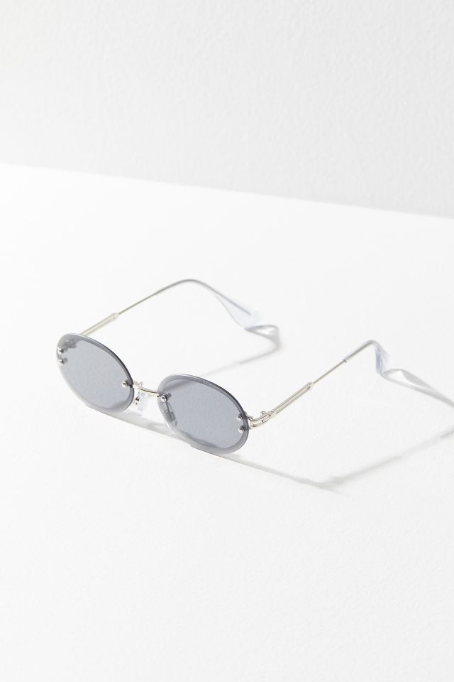 Odessa Rimless Oval Sunglasses #1