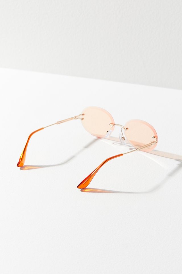 Odessa Rimless Oval Sunglasses #2