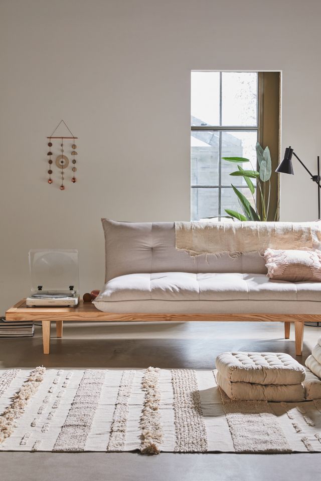 Belastingbetaler houder vliegtuigen Reid Side Table Convertible Sofa | Urban Outfitters