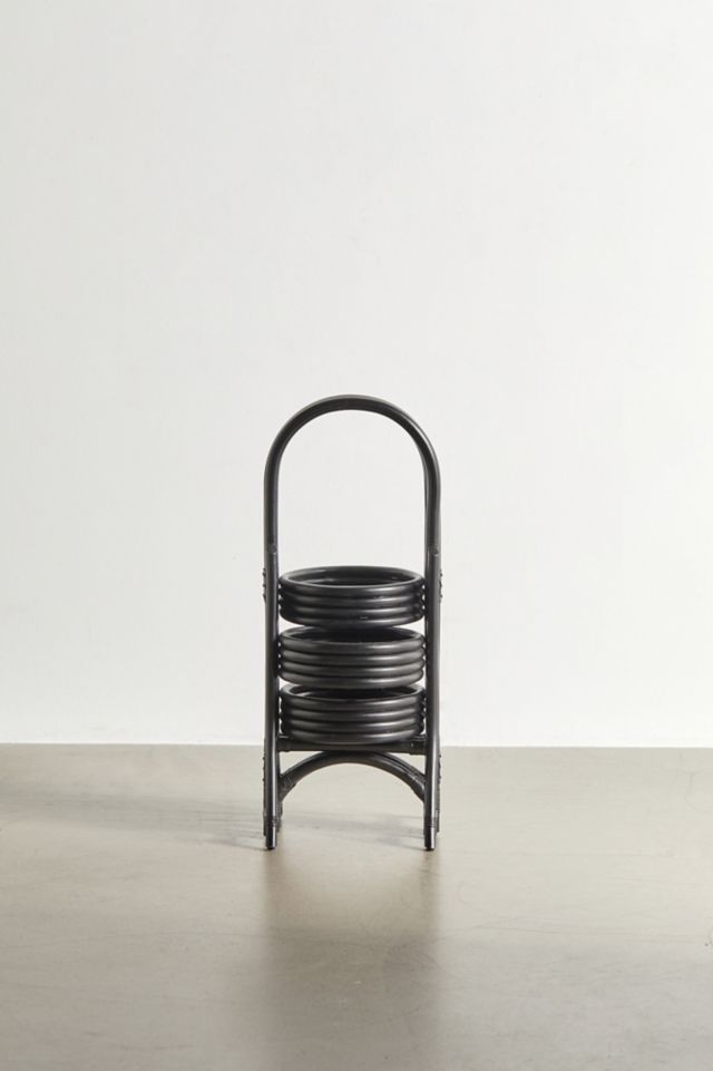 Rattan Tiered Plant Stand #3