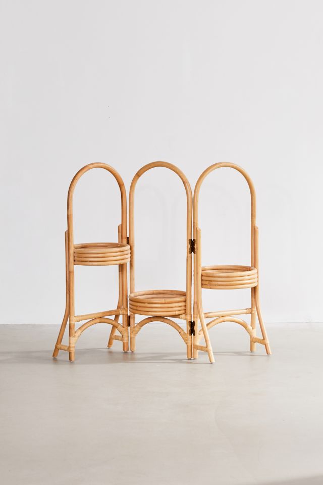 Rattan Tiered Rattan Plant Stand #1