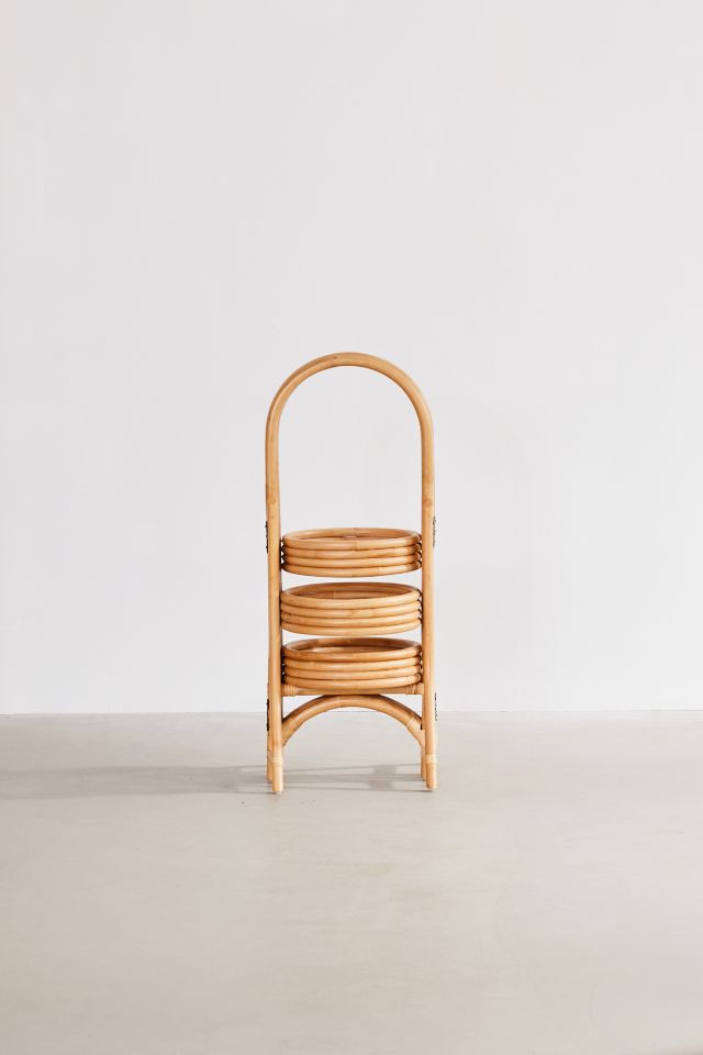 Rattan Tiered Rattan Plant Stand #2