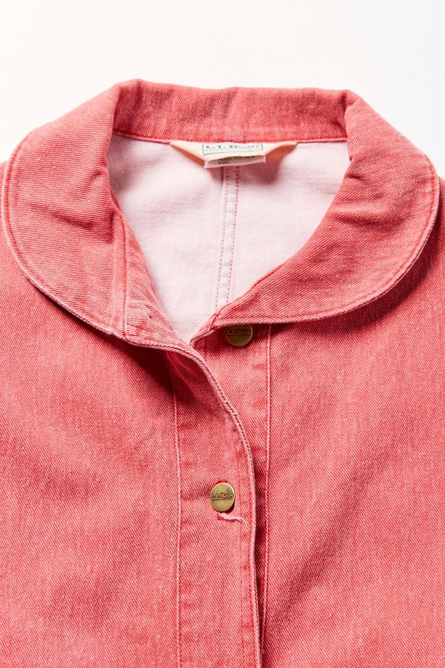 Vintage L.L. Bean Red Denim Jacket #2