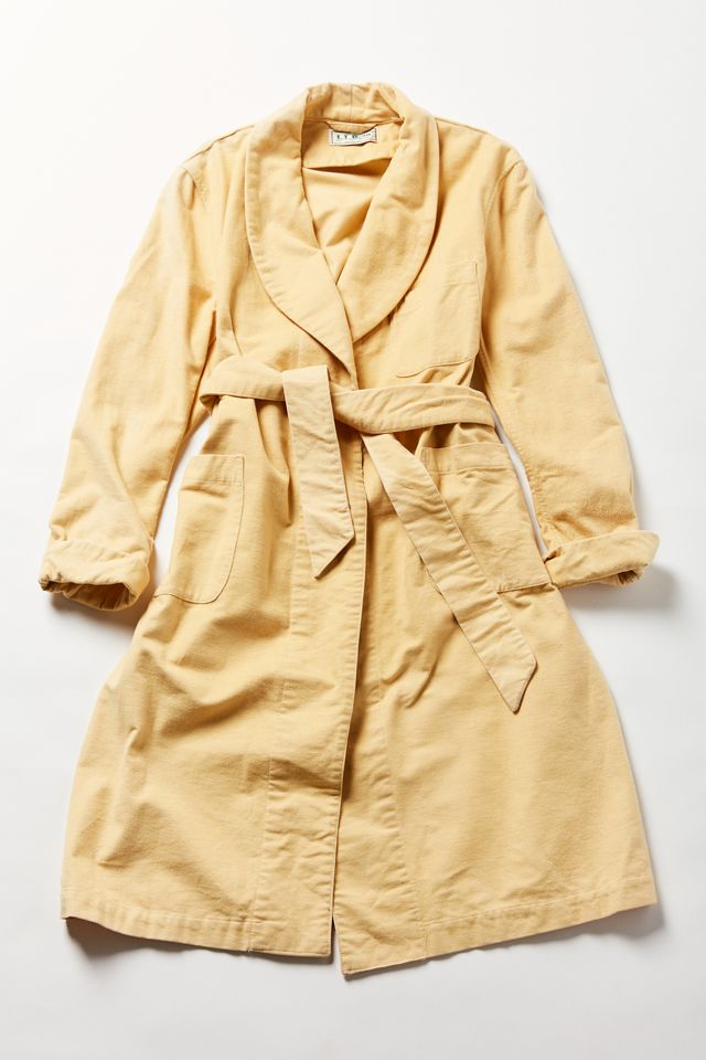 Vintage L.L. Bean Yellow Flannel Robe | Urban Outfitters
