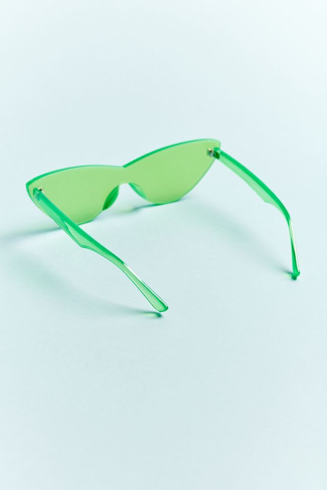 Slick Mono-cut Cat-Eye Sunglasses #3