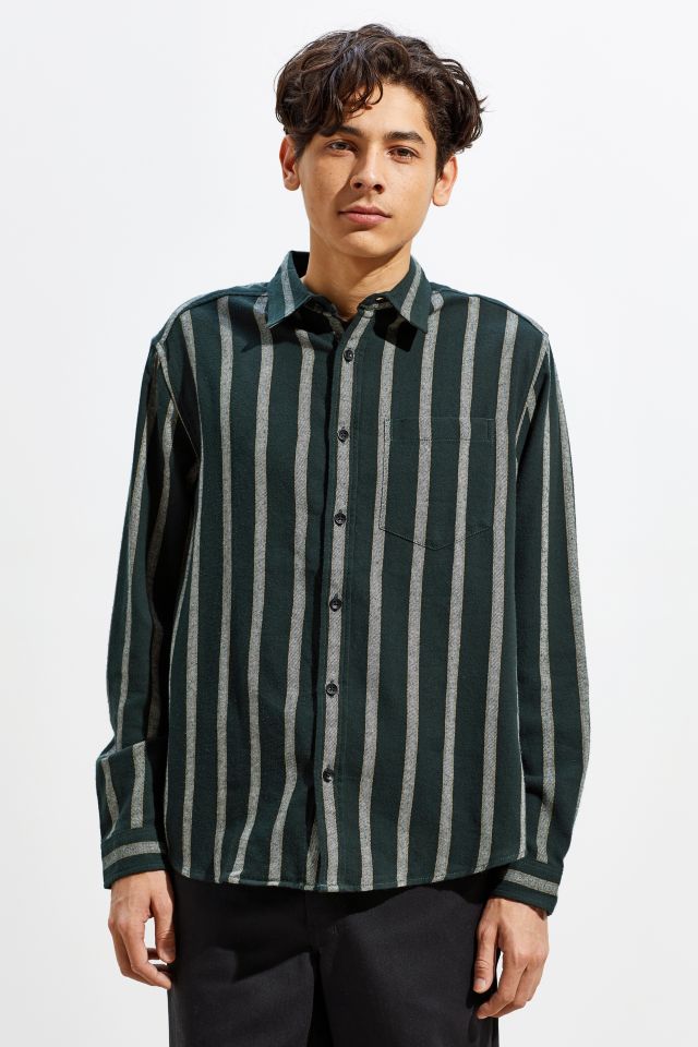 Chemise Boutonnée en Flanelle Rayée UO #1