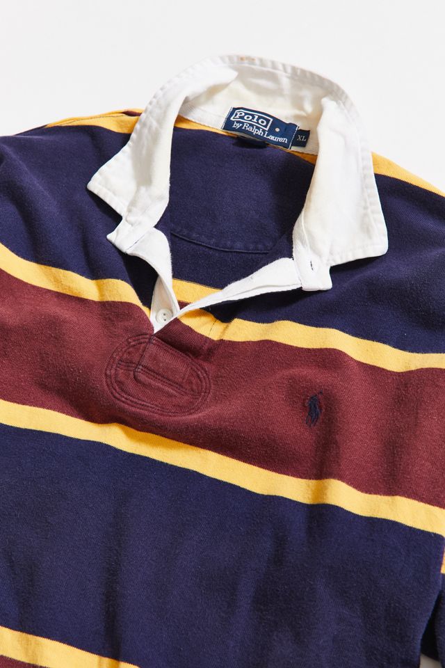 Vintage Polo Ralph Lauren Blocked Stripe Rugby Shirt #2