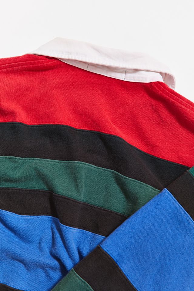 Vintage Polo Ralph Lauren Pieced Stripe Rugby Shirt #3