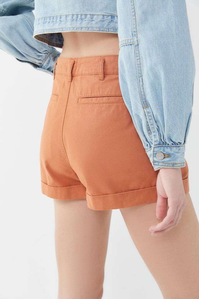 UO Pleated High-Waisted Trouser Short  #1
