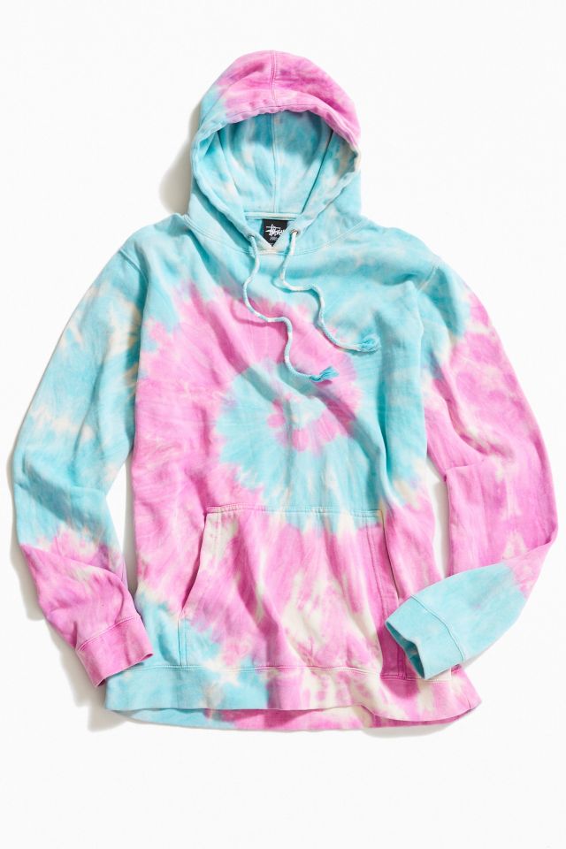 Stussy tie dye hoodie sale