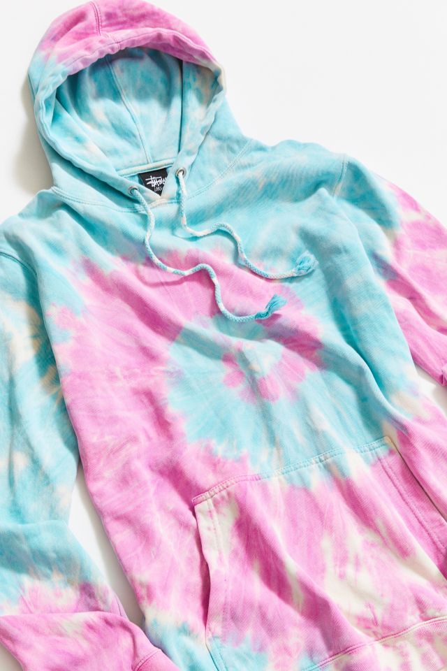 Vintage Stussy Tie-Dye Hoodie Sweatshirt #1