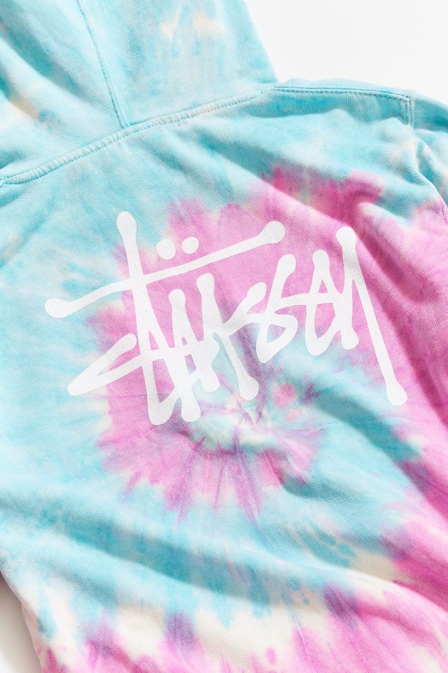 Vintage Stussy Tie-Dye Hoodie Sweatshirt #3