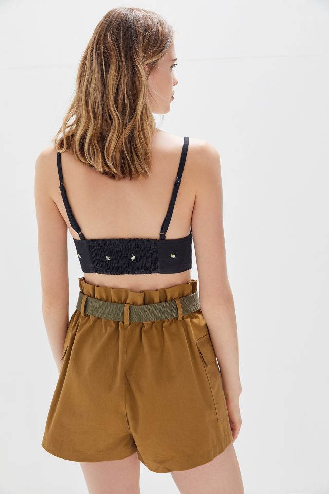 UO Cleo Belted Paperbag Utility Short #2