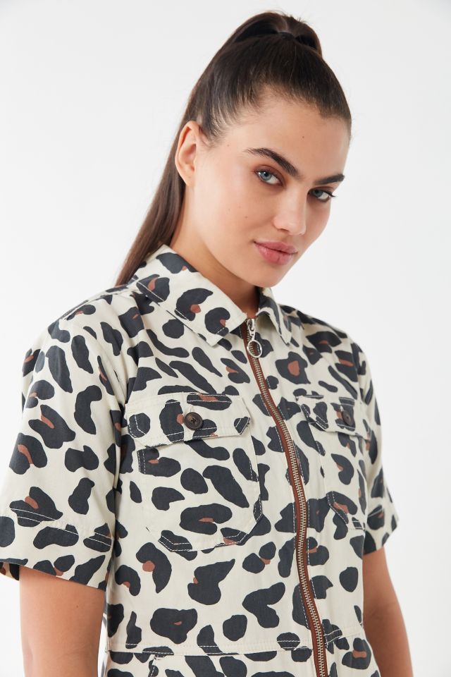 UO D’Angelo Leopard Print Cropped Coverall #1