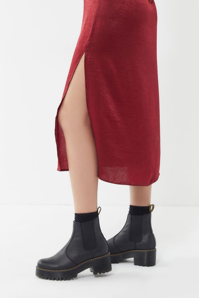 Urban Renewal Remnants Satin Side Slit Midi Slip Dress #2