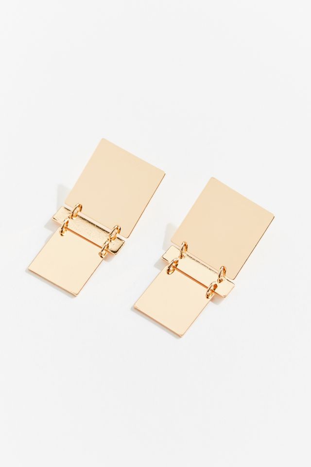 Ziva Square Geometric Drop Earring #1