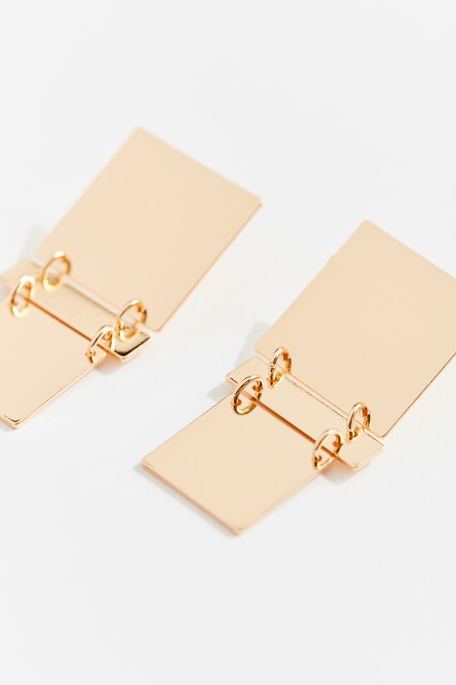Ziva Square Geometric Drop Earring #2