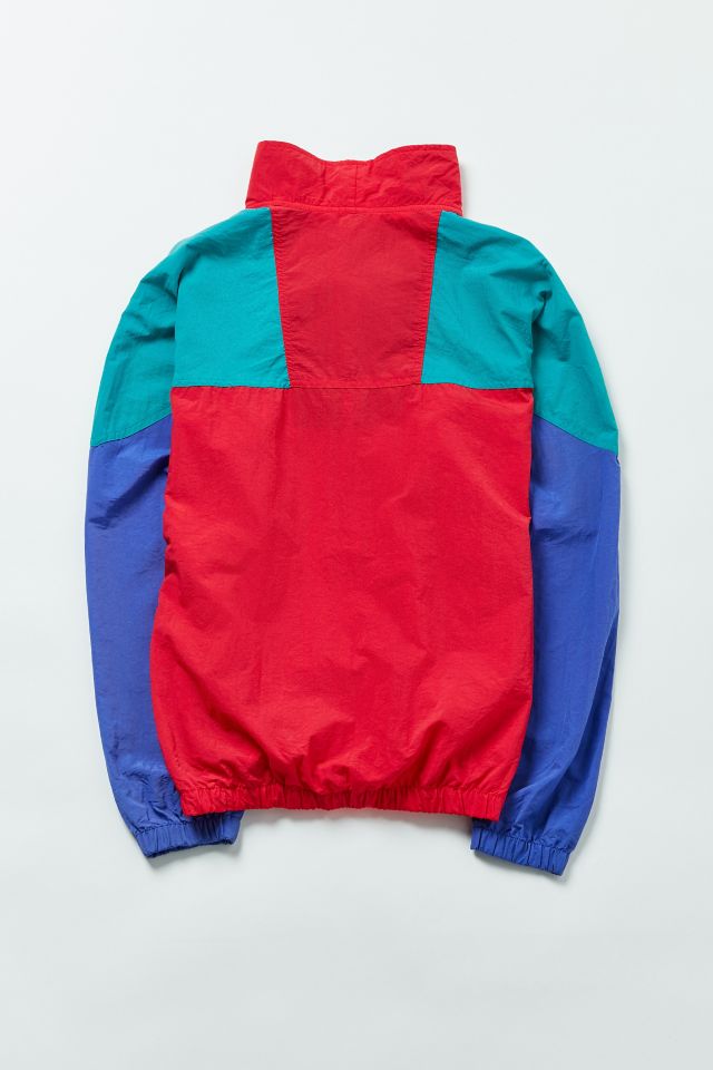 Vintage Columbia Red Colorblocked Full-Zip Windbreaker Jacket #2
