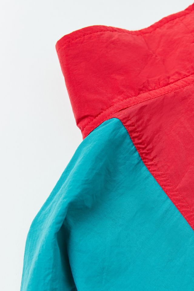 Vintage Columbia Red Colorblocked Full-Zip Windbreaker Jacket #3