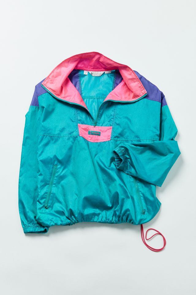 Vintage half deals zip windbreaker