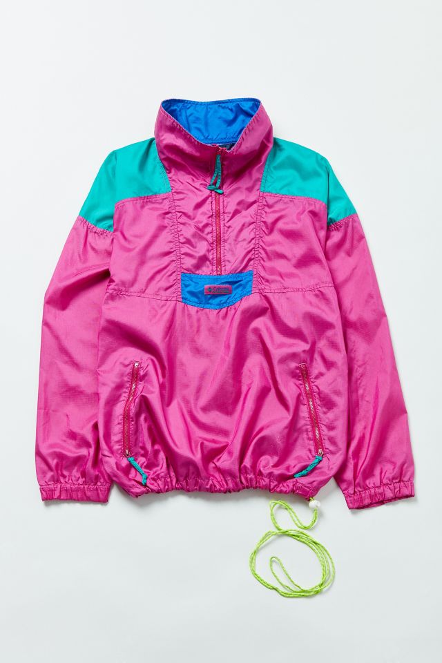 Pink 2025 columbia windbreaker