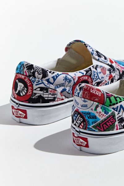 vans slip on sticker mashup